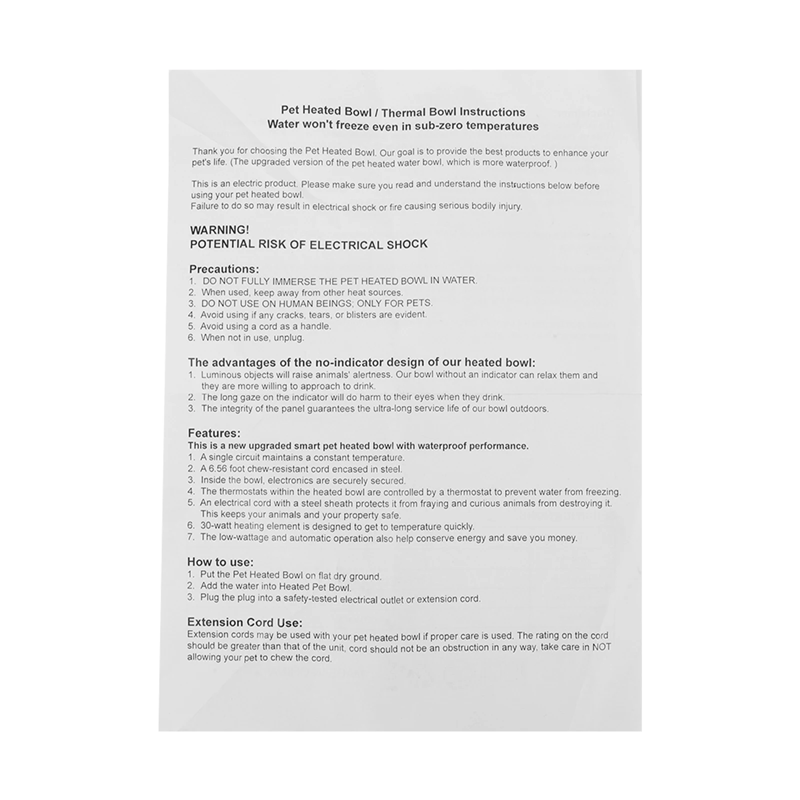 

Миска для воды с подогревом 3,2 л/108 унций, уличная термомиска для домашних животных, уличная миска с подогревом для собак, обеспечивает питьевую воду зимой для собак и кошек