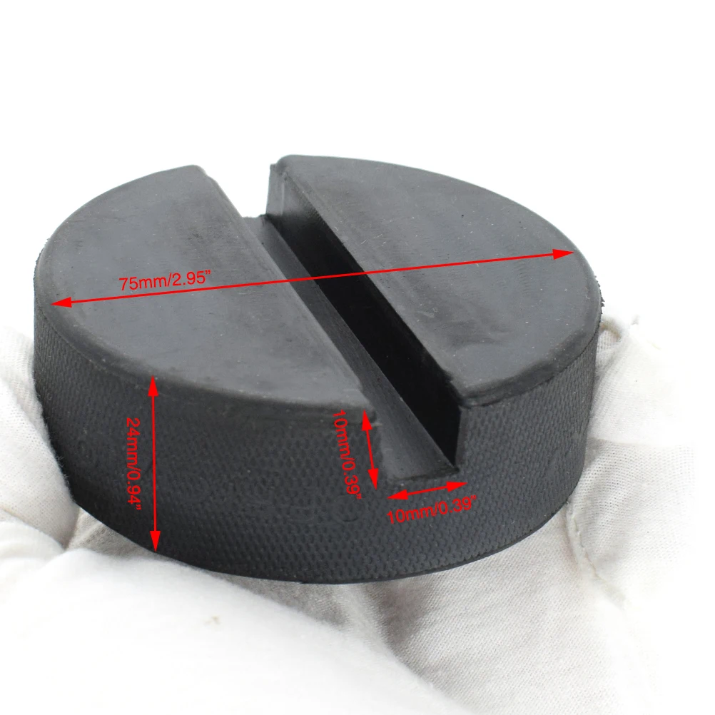 10MM Slot Rubber Jack Pad Support Pinch Weld Slotted Floor Frame Rail Adapter Car Removal Repair Tool For Ford Renault Opel Seat