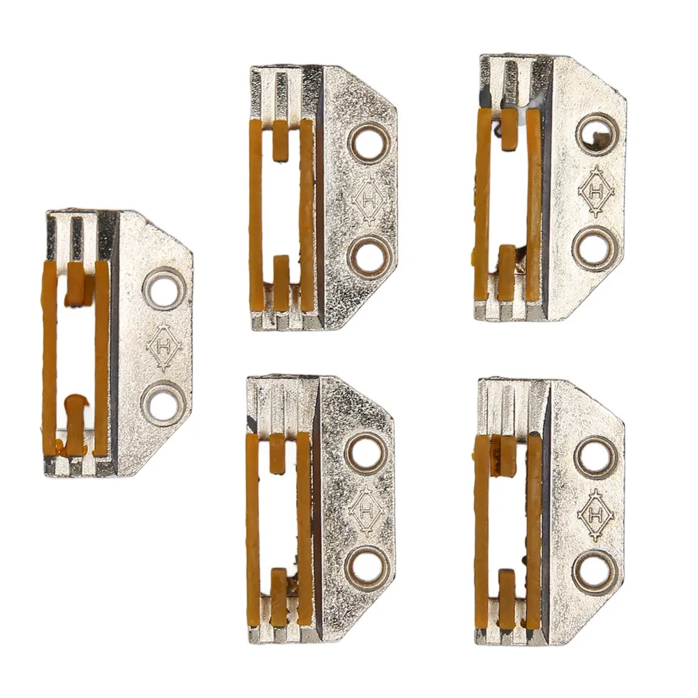 5 Pcs Iron Sewing Machine Feed Dog Rubber High Hardness Sewing Feed Dog Precision Toothless Machine Feeding Dog