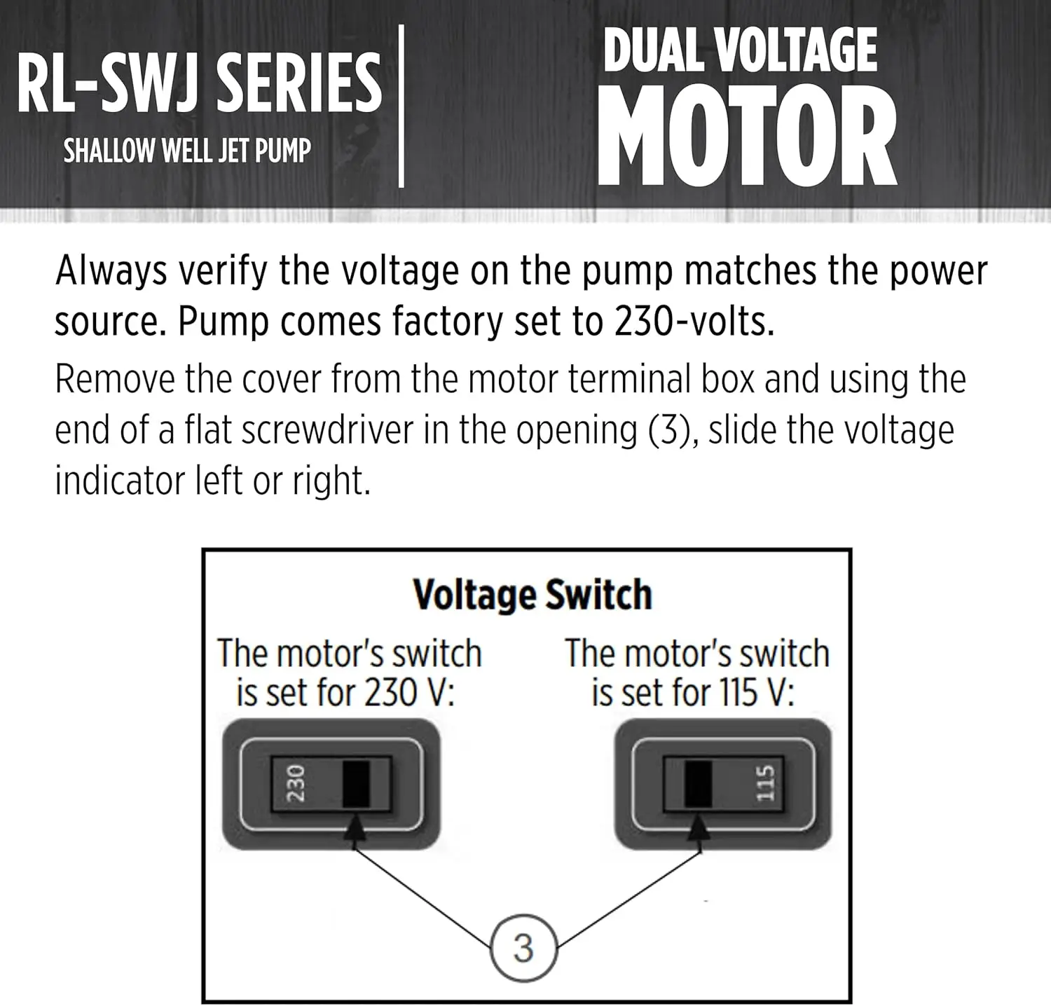 RL-SWJ100 1 HP, 17 GPM Dual Voltage (115/230 Volts) Cast Iron Shallow Well Jet Pump, Red, 97081001