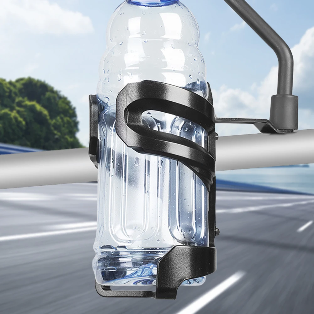 

Drinking Cup Bracket Motorcycle Drinking Cup Holder Detachable Riding Mirror Handlebar Water Bottle Cup Holder for Riding Travel
