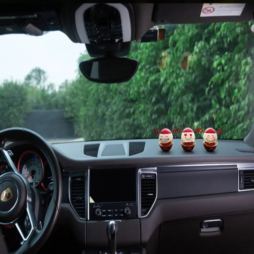 

Dopamine Nodding Head Ornament Fun Plastics Auto Interior Accessory Car Bell Strong Viscosity Desktop Ornament Office