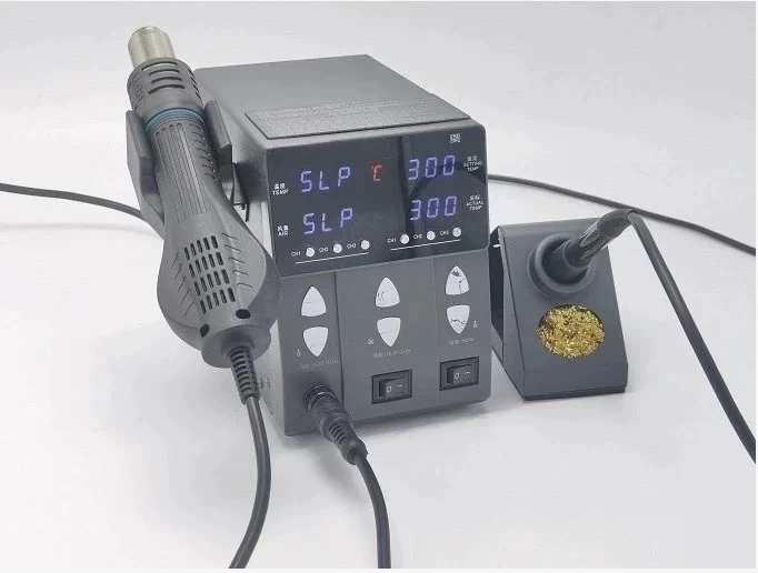 2‑in‑1 Hot Air Rework & Soldering Iron Station 202 212, Digital SMD Desoldering Tool for Mobile Phone PCB Repair