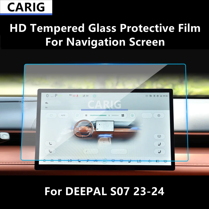 

For DEEPAL S07 23-24 Navigation Screen HD Tempered Glass Protective Film Anti-scratch Accessories Refit
