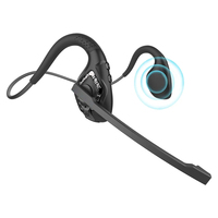 Open Ear Headphones Bluetooth Headsets With Noise Canselling Microphone Air Conduction Bluetooth Headset For Truck Driver Office