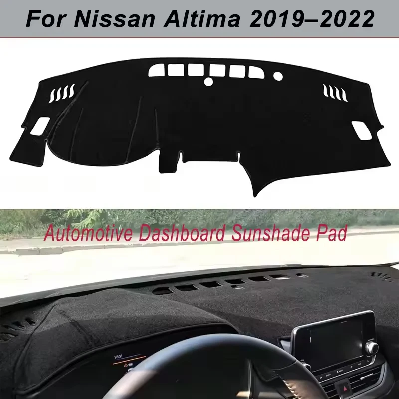 Dashboard Cover Dash Mat For Nissan Altima 2019-2022 Anti-Glare Non-Slip Sun Shade Interior Protector