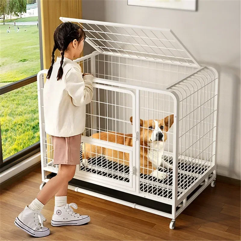 Small dog Teddy cat cage with toilet separation Medium dog corgi indoor household large pet villa Hot sales