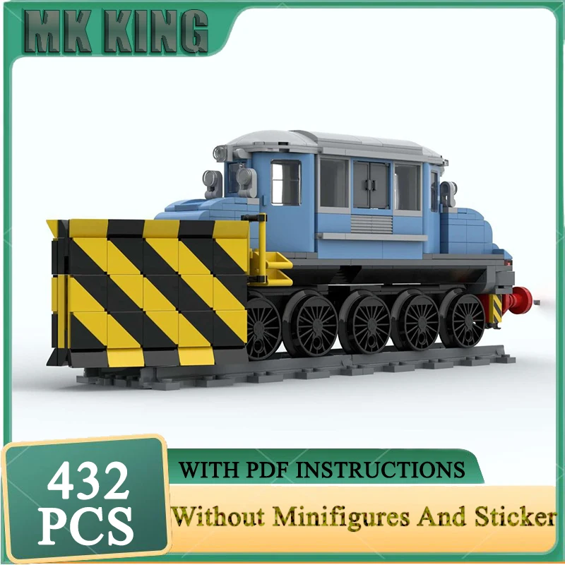 

Модель железнодорожного поезда Moc, строительные блоки, модель поезда, технология, инженерный грузовик, строительные блоки, сделай сам, сборка, праздничная игрушка в подарок