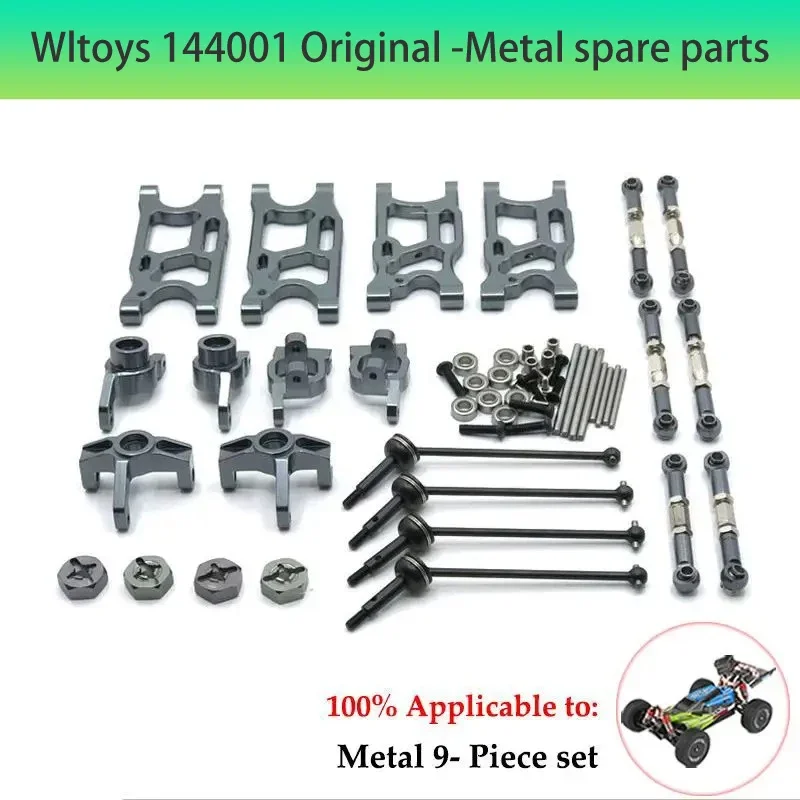 Geschikt voor WLToys 1:12 1:14 1:18 RC auto-accessoires 124016 124017 124018 124019 144001   A959 en andere metalen upgradewielen