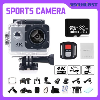 Action cameraswireremote remote control 4k waterproof Wifi Time-Lapse ShootingTrail Amera go pro motorcycle submersible camera