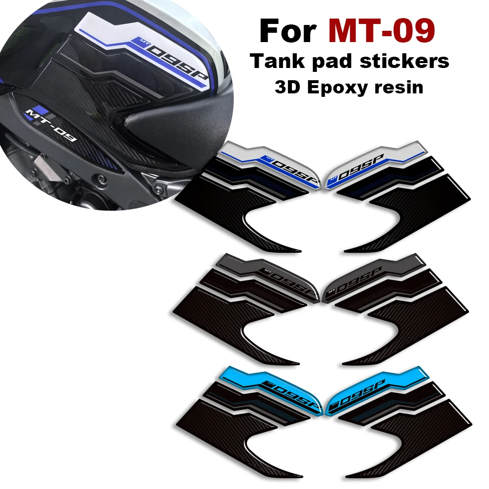 

For Yamaha MT-09 MT09 MT 09 SP 2024 2025 Motorcycle Tank pad Knee Grips Fender 3D stickers decoration Full set