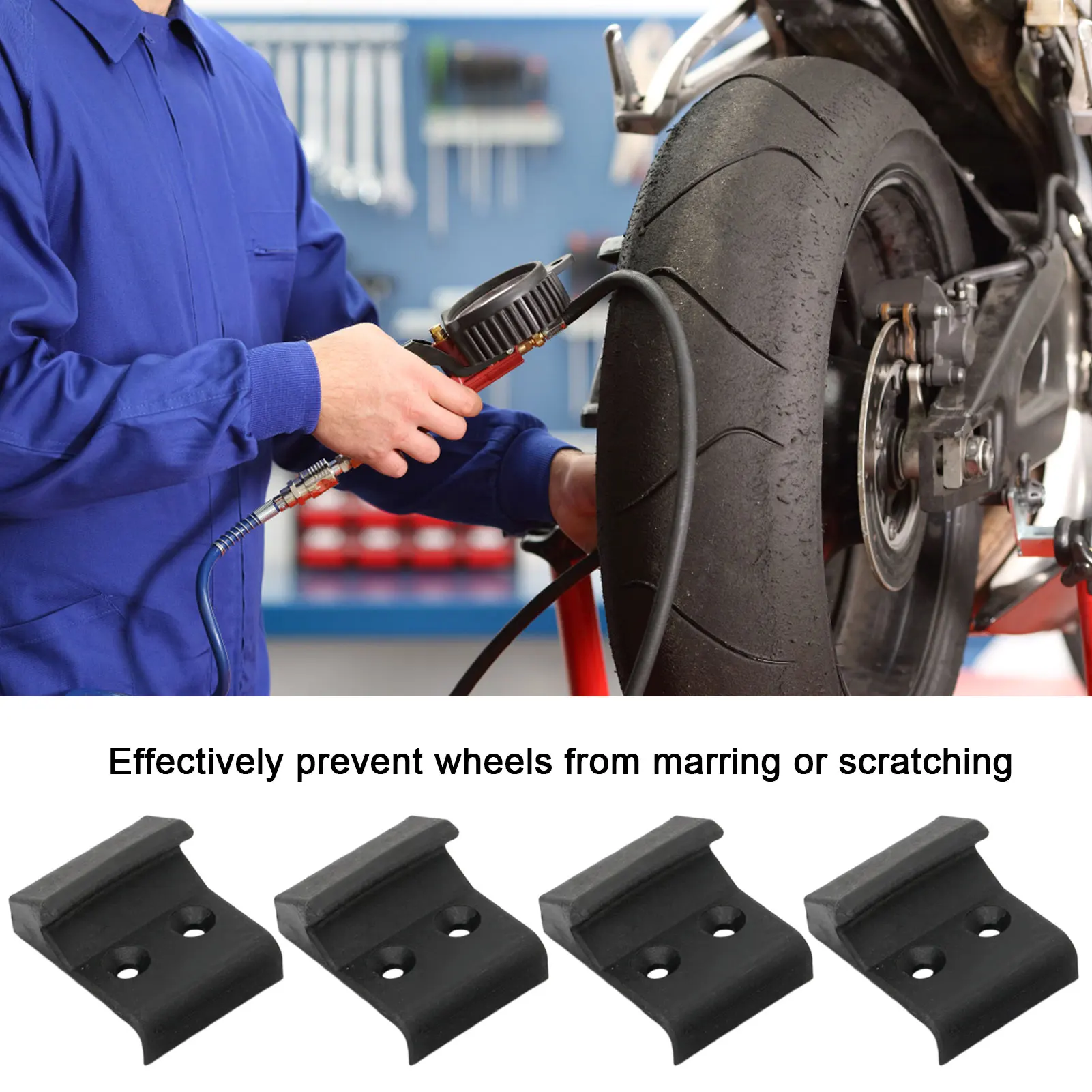 4Pcs Motorcycle Tire Changer Clamp Cover Durable Insert Jaw Clamping Cover Reliable Performance Practical Inserts Tools