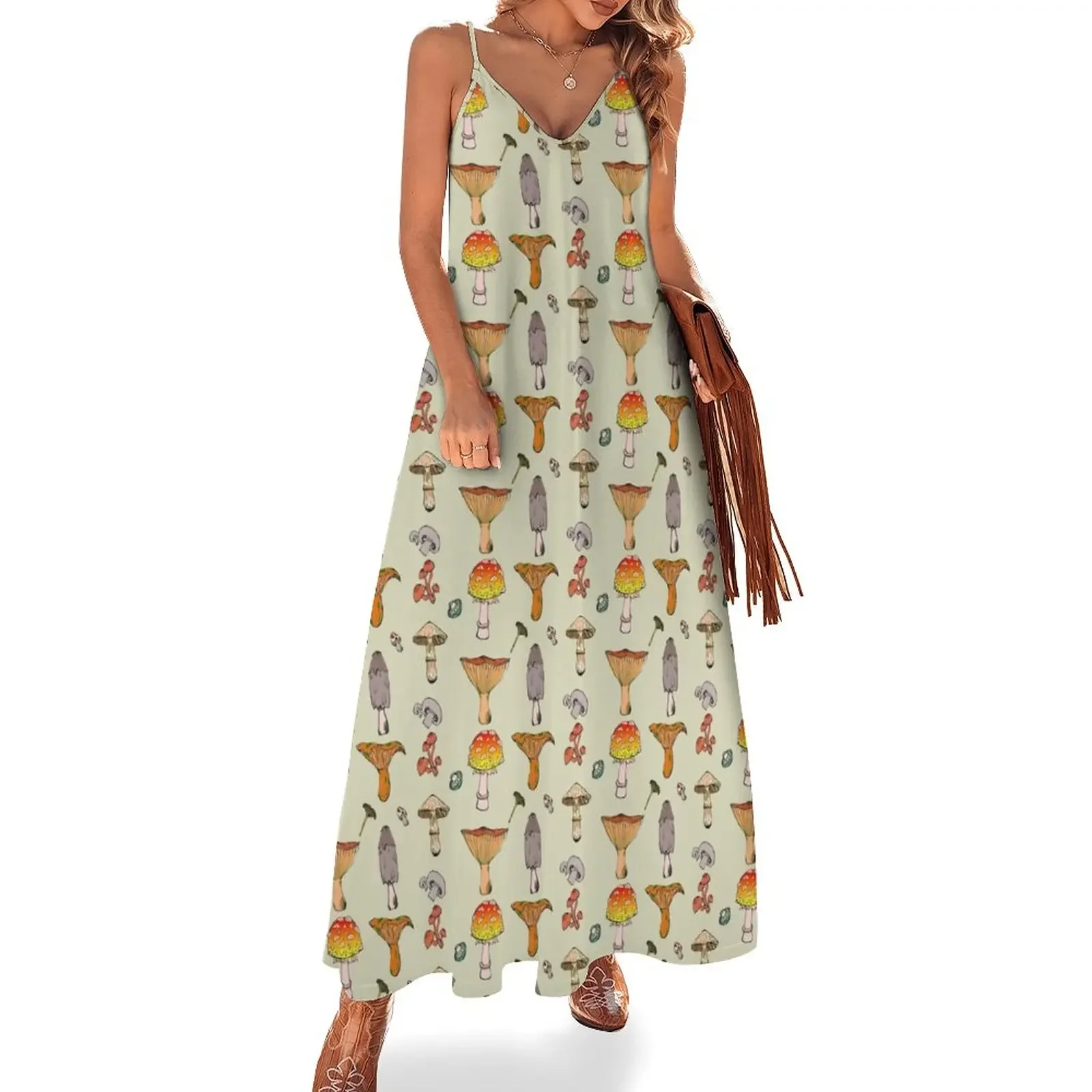 

Colorful mushrooms Sleeveless Dress dresses summer woman 2025 Evening dresses