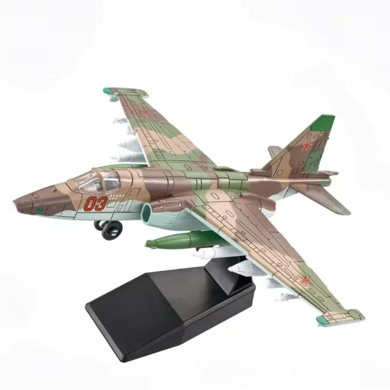 

1:72 Scale Military Toy Models SU-25 Frogfoot Support Attack Aircraft Model ABS Plastic Assembly model diy kit Educational toys