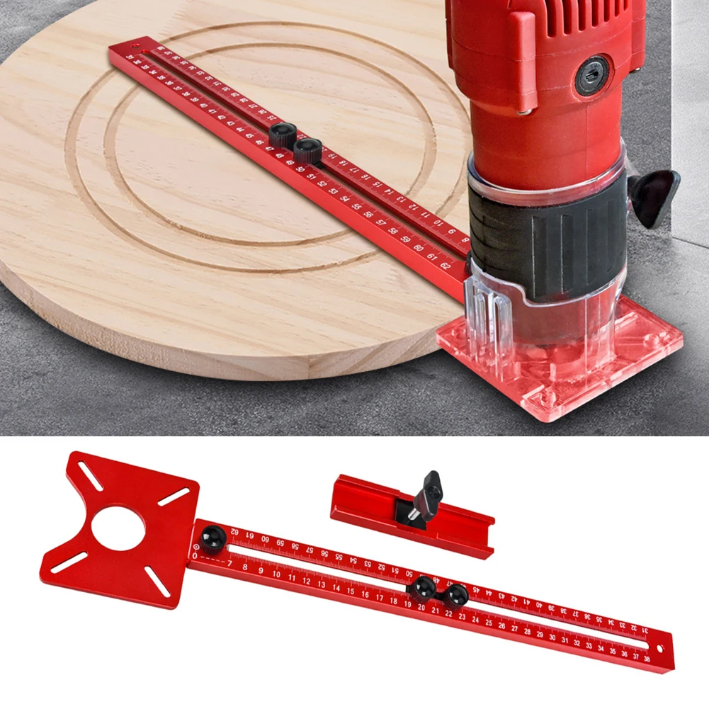 

Milling Groove Bracket With Base Woodworking Router Circle Jig For Trimming Machine Carpentry Circle Cutting Guide Board Tools