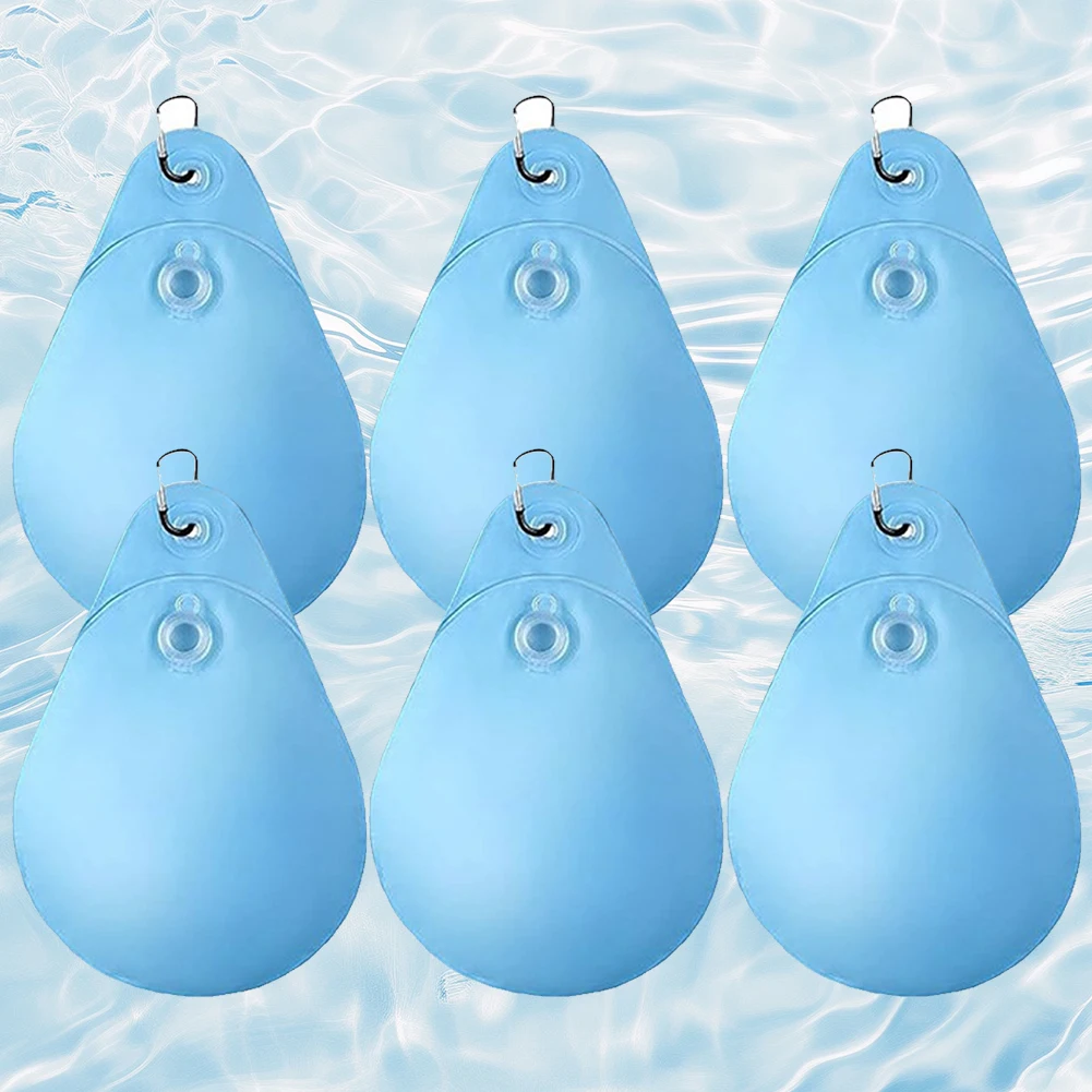 

8 Pack Swimming Pool Cover Hanging Bag with Hooks Heavy Duty Weights Water Bag Above Ground Pool Wall Bags for Above Ground Pool