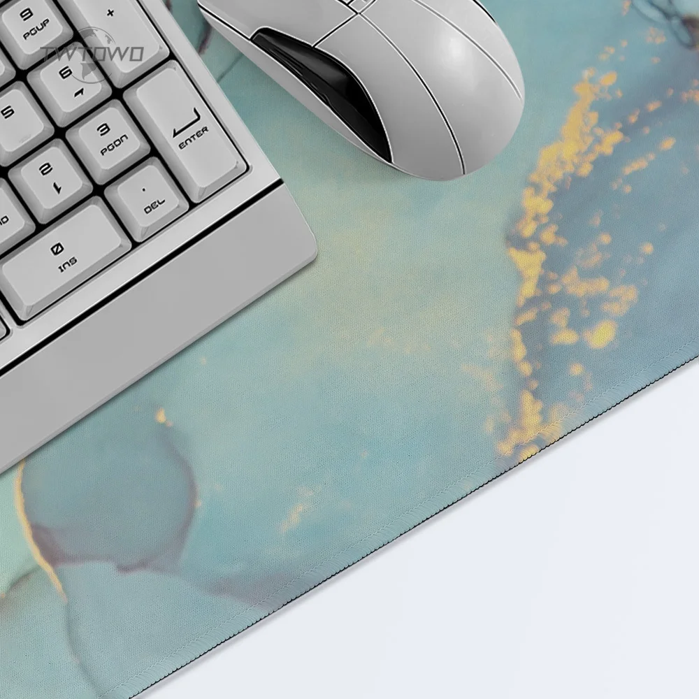 Green Minimalist Marble Mouse Pad Gaming XL HD Home Mousepad XXL Desk Mats Office Soft Non-Slip Table Mat