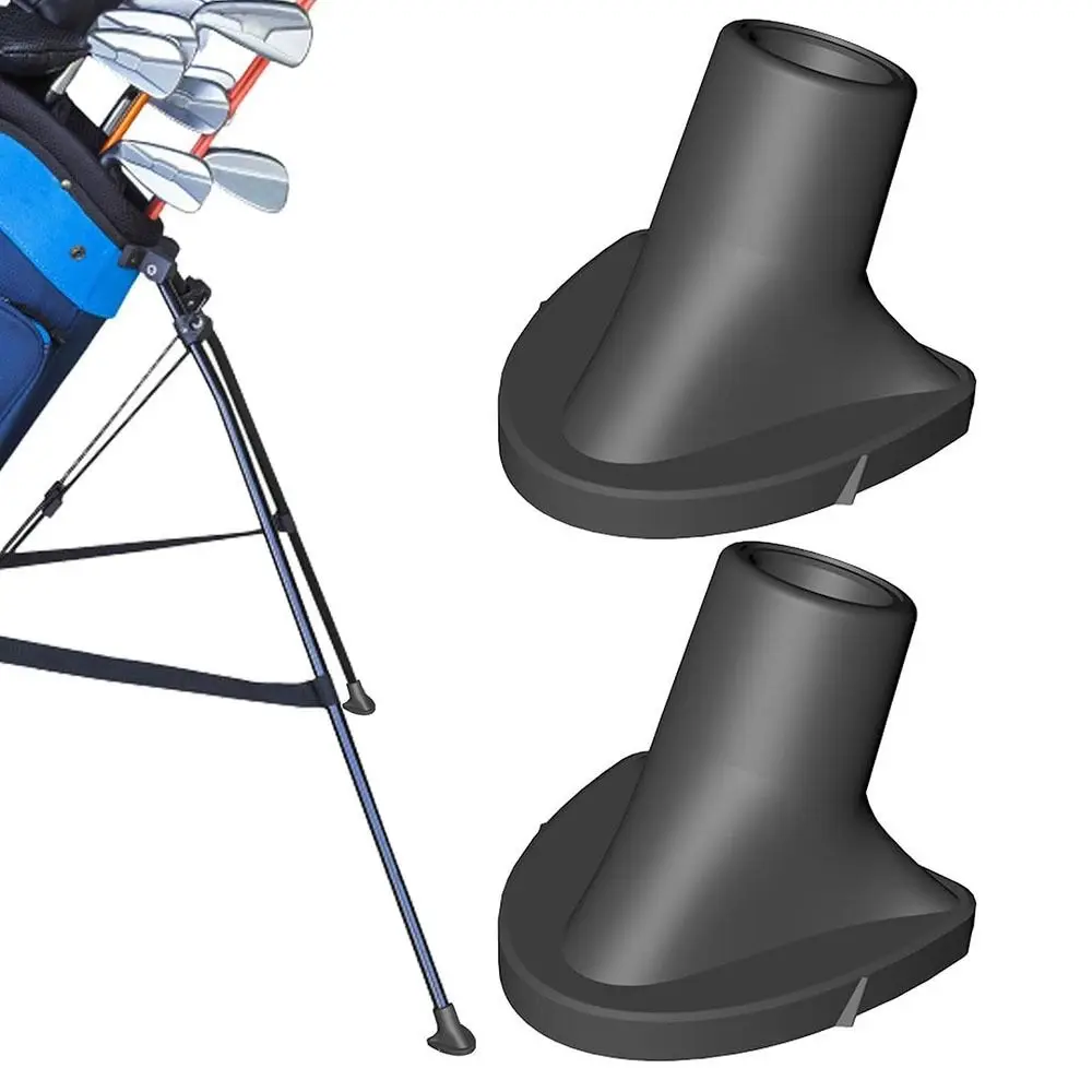 

2pcs Universal Wear-resistance Golf Bag Feet Rubber Easy Install Golf Bag Stand Anti-slip Golf Club Bag Replaces Outdoor