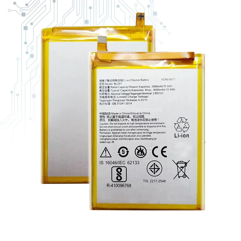 Bateria portátil de 3900mAh BL291 para Lenovo A5 L18011 L18021 baterias de substituição para celular