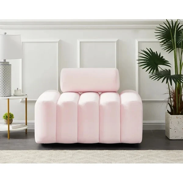 

mz-Sofa Set Furniture Modern Stylish Single Seat Sofa Velvet Fabric Upholstered Accent Chair for Home Hotel Villa~