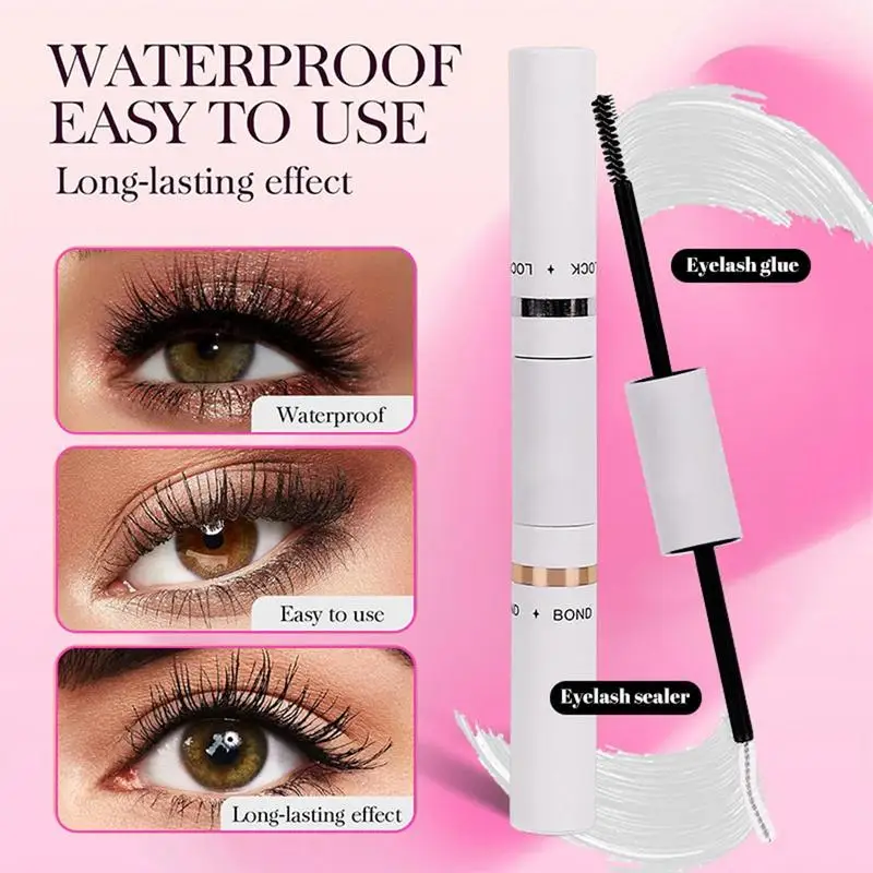 10ml 2 in1 Lash Bond & Seal Cluster colla per ciglia per Extension ciglia fai da te colla impermeabile a lunga durata per grappoli di ciglia