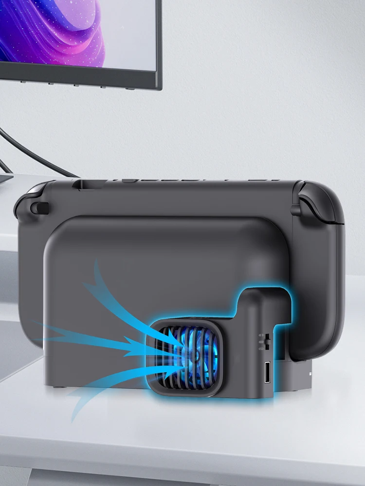 Switch 2 Console Dock Cooling Fan with Adjustable Speed