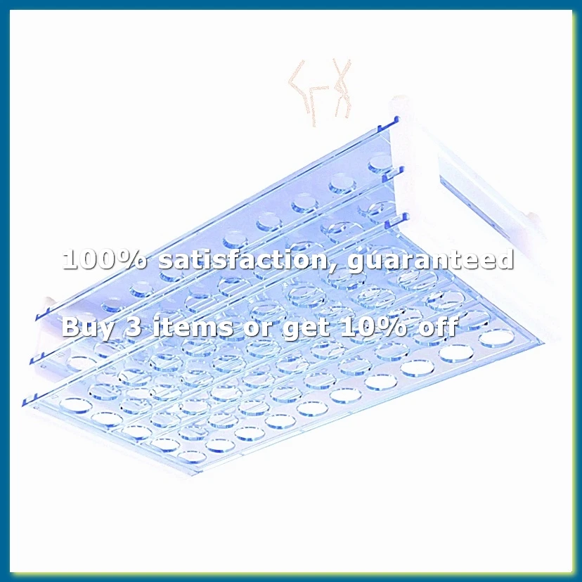 Plastic Test Tube Stand Bracket Rack for 12-13MM Test Tubes 50 Hole Positions-FABY