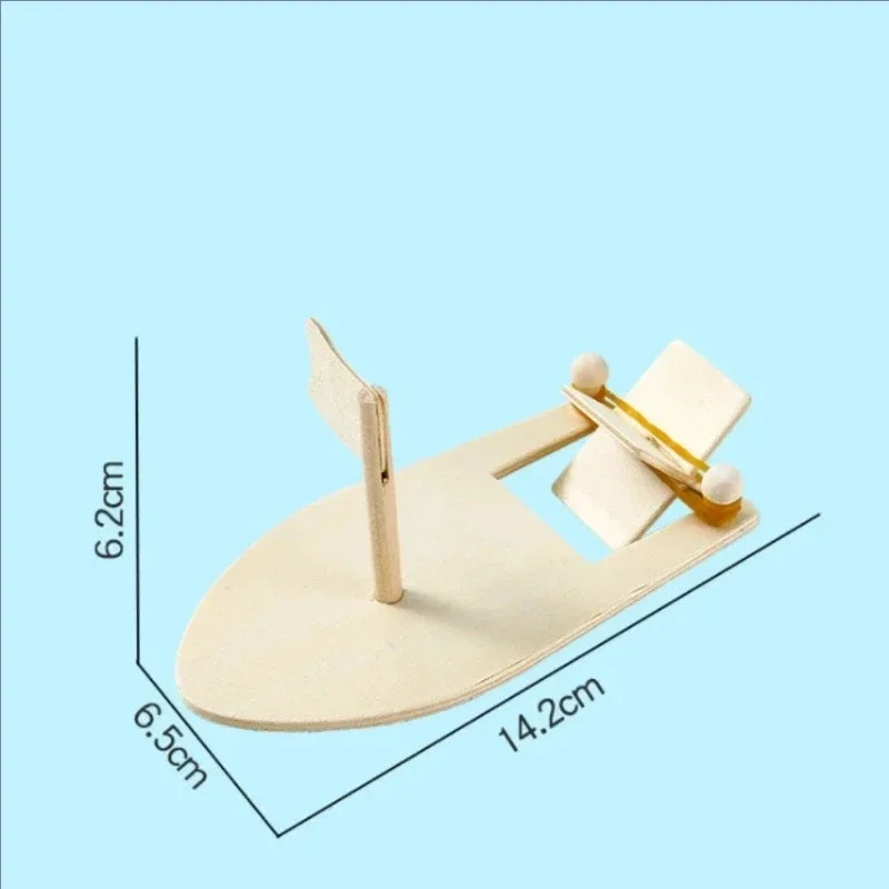 2026 Top Quality 6/10/12Pcs Wooden Sailing Material Package Kids Boat Toys Kit Crafts for Boys Model Sailboat Small Decorate