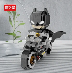 バットマンマイクロビルディングブロック図DCスーパーマンモーターサイクルスーパーヒーロー3Dパズルモデル映画ミニブリックおもちゃのための子供ギフト 6ベストセールスLEGO DCミニフィギュア-4