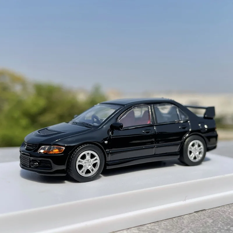 

1:64 Mitsubishi Lancer Evolution EVO IX 9, модель спортивного автомобиля из сплава, литье под давлением, металлические гоночные машины, модель автомобиля, имитация подарков для детей