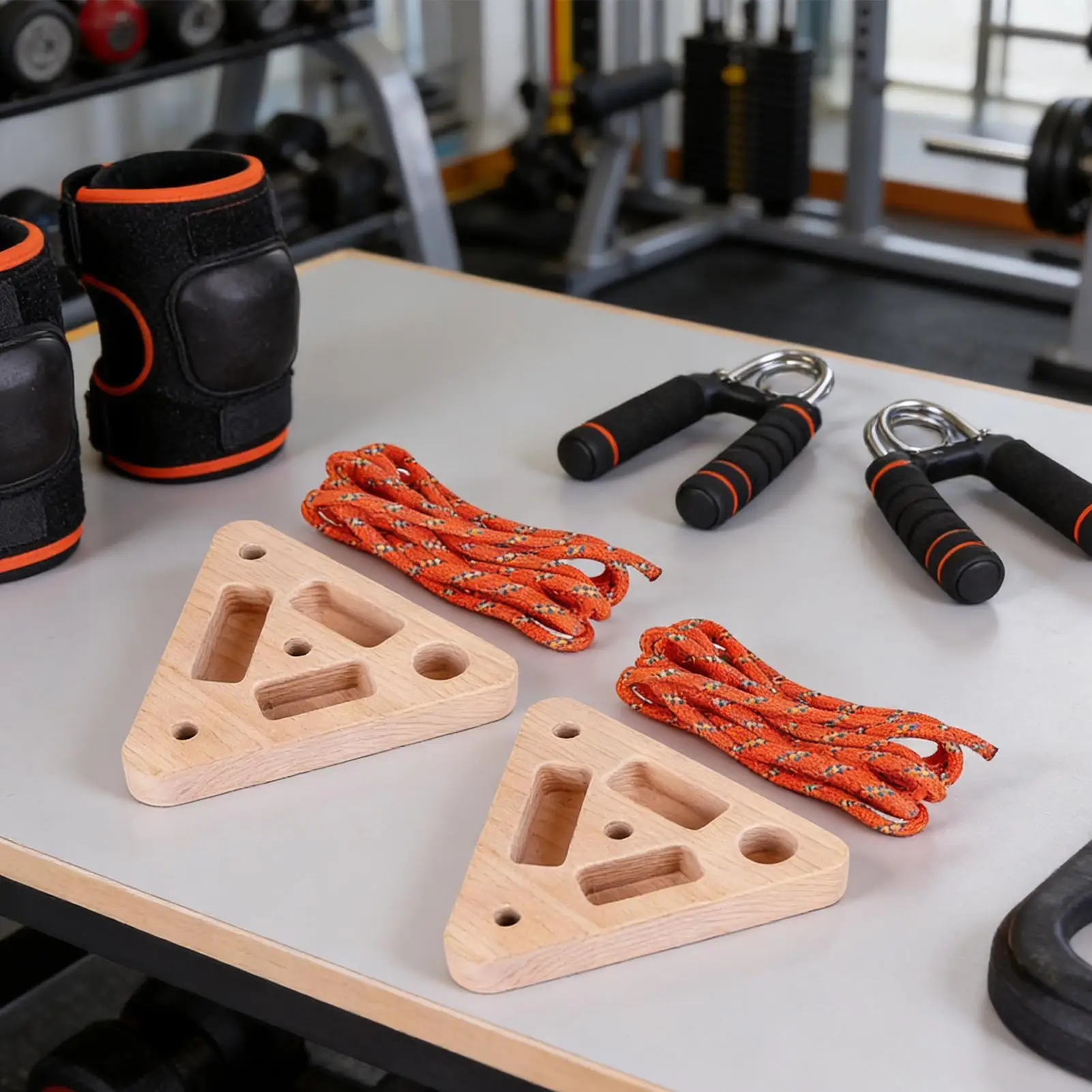 Portable Fingerboard for Rock Climbing Training Hangboard with Multiple Climbing Holds for Finger Strength&Pull Up Grip Workouts
