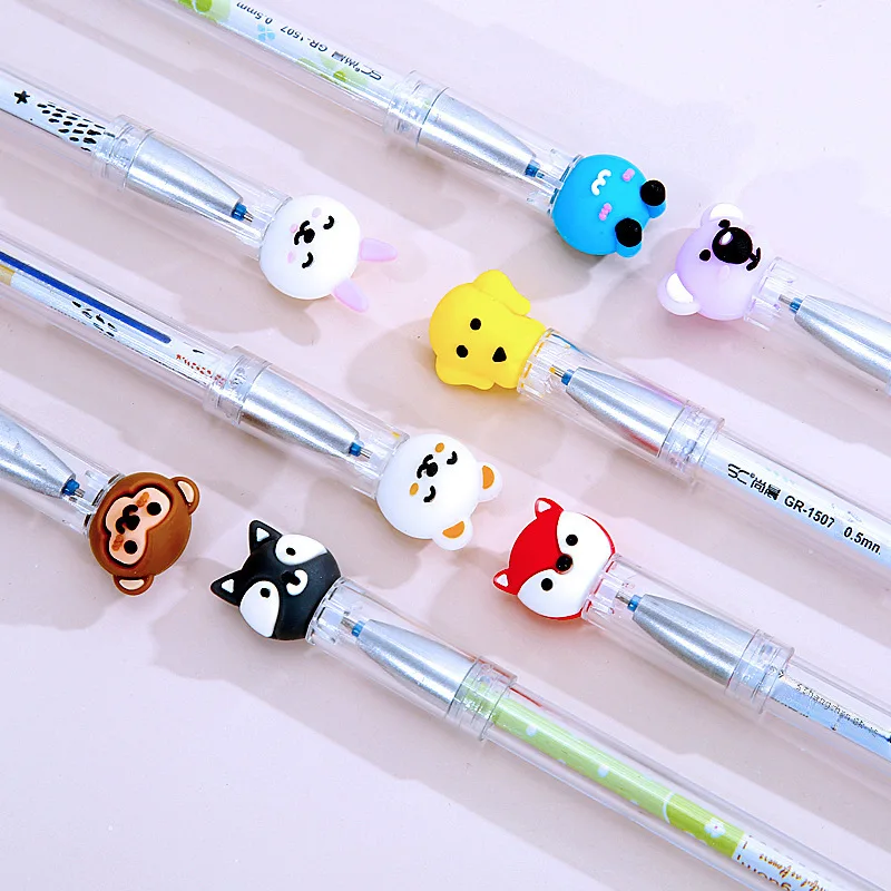 Creative cartoon Erasable Gel Pen cute student easy to erase pen 0.5 crystal blue black hot erasable pen wholesale Glass pen