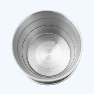 Tragbare Teleskopgläser im Freien aus Edelstahl, Klappmetallbechern, Camp im Freien 6 Hauptbecher -Kaffeecamping - №4