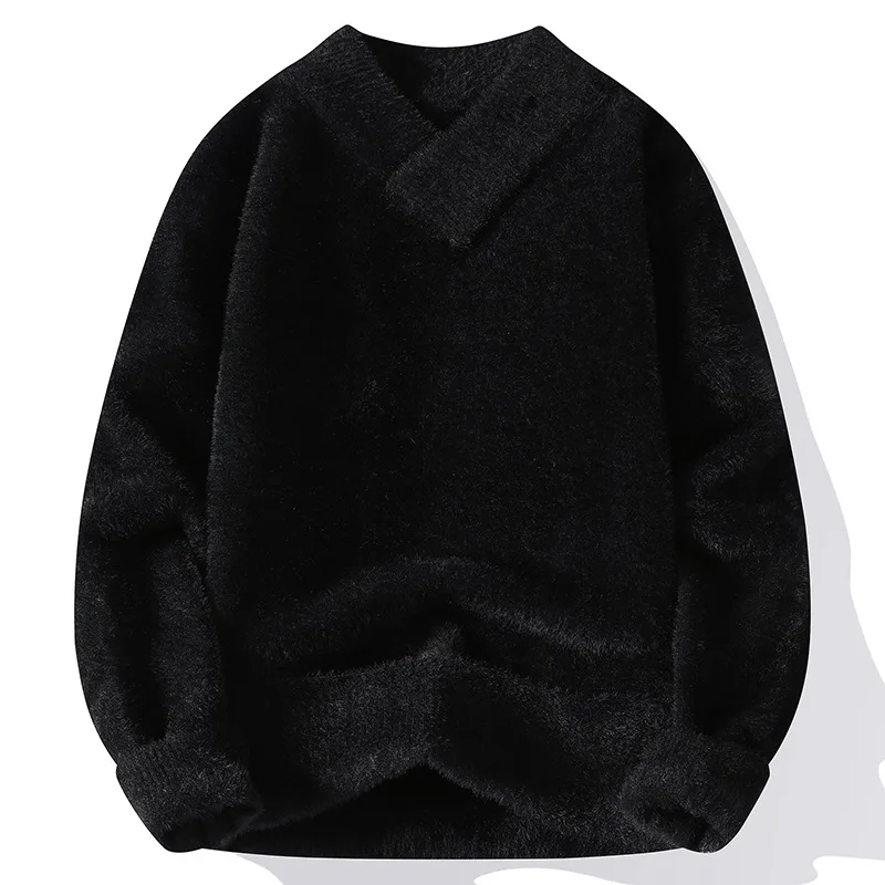 2025 New Sweaters Men Winter Korean Style Mens Warm Sweater V-neck Men Sweaters Autumn Men's Wool Pullovers Men Clothing