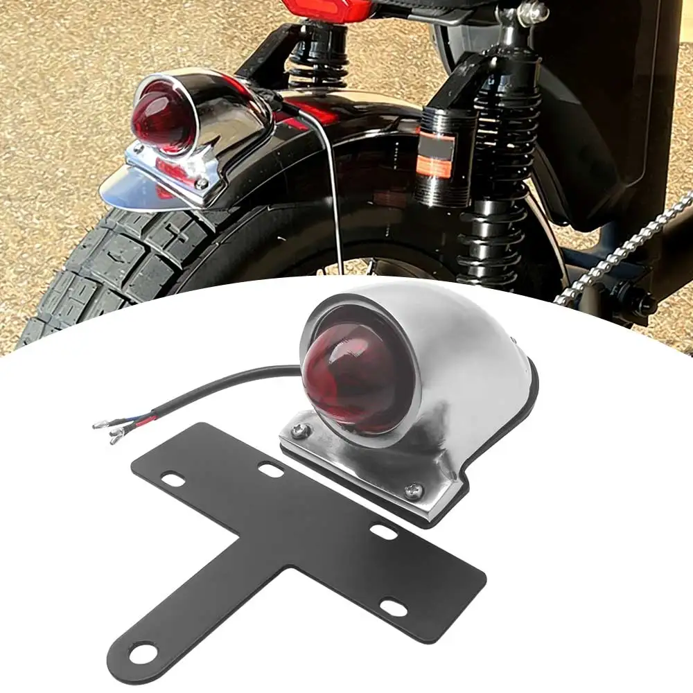 

1PCS Tail light Universal Chrome Aluminum Motorcycles Part For motorcycles Harley/ Choppers/Bobber/Chooper/Custom application