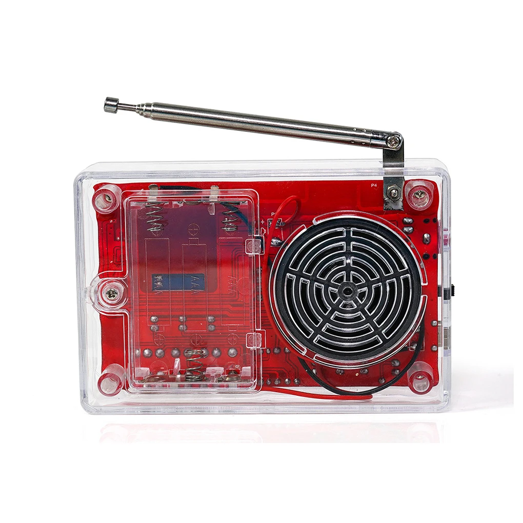 Цифровой ламповый дисплей ABS для удобного оборудования для просмотра радиоканалов Комплект FM-радио в сборе