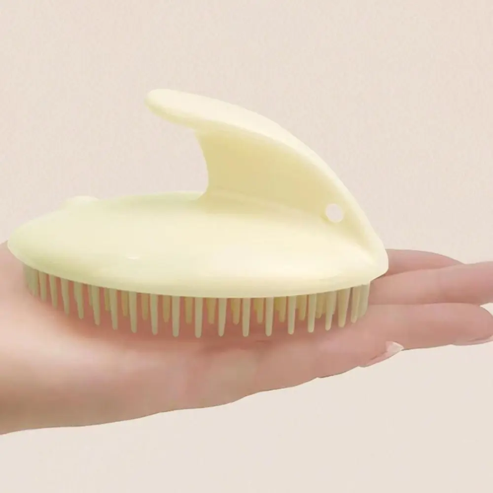 

Простота, массажер для кожи головы из полиэтиленовой смолы, мягкая милая щетка для кожи головы, прочная износостойкая щетка для ванны