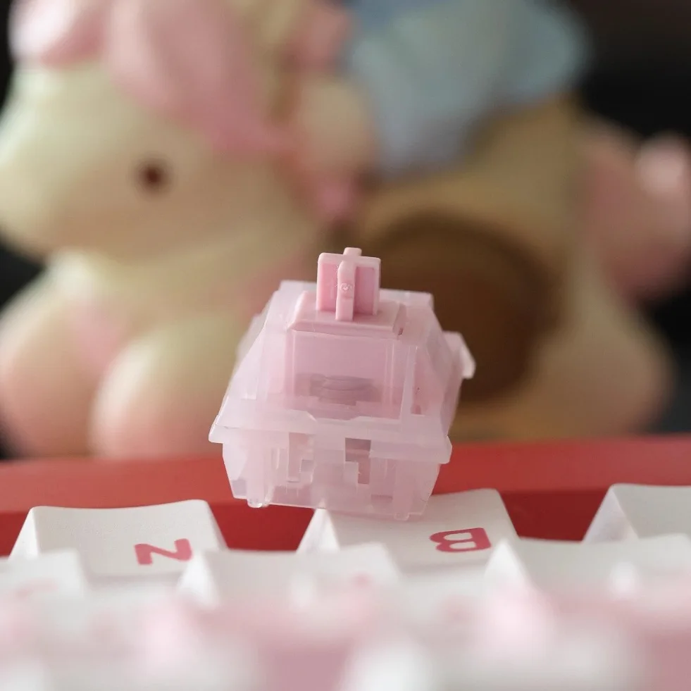 

Little Lucky Switch Linear Pre-Lubed 5 Pins HotSwap U4+ Stem keygeek Switches For Mx Mechanical Keyboard 기계식 키보드 축