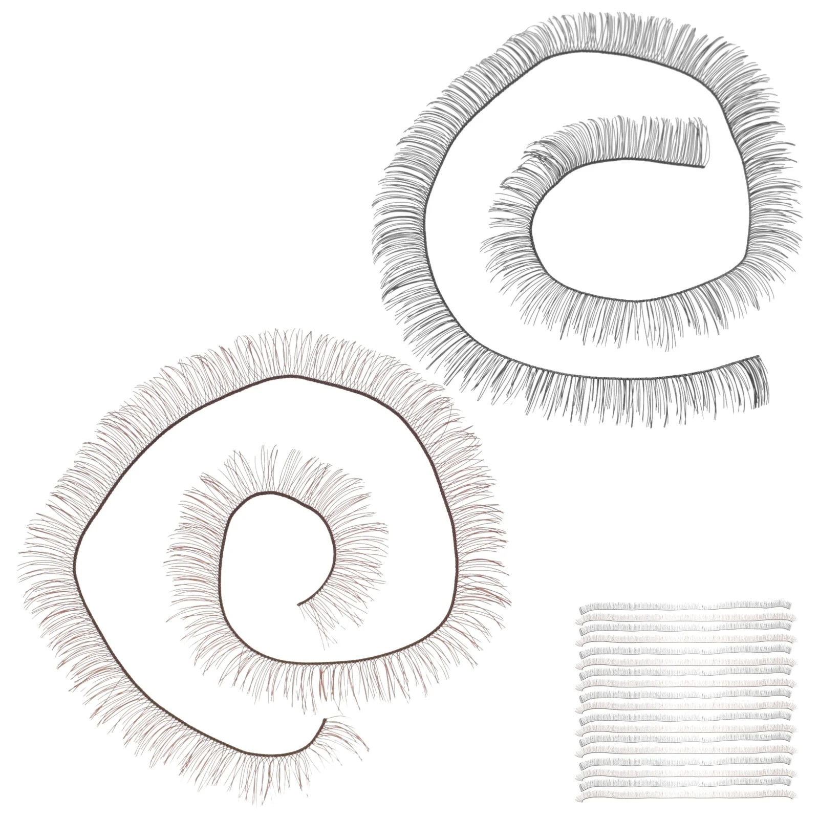 

20Pcs Manual DIY Accessories Realistic False Eyelashes Natural Look Full But Natural Top-Class Material for Handmade Projects