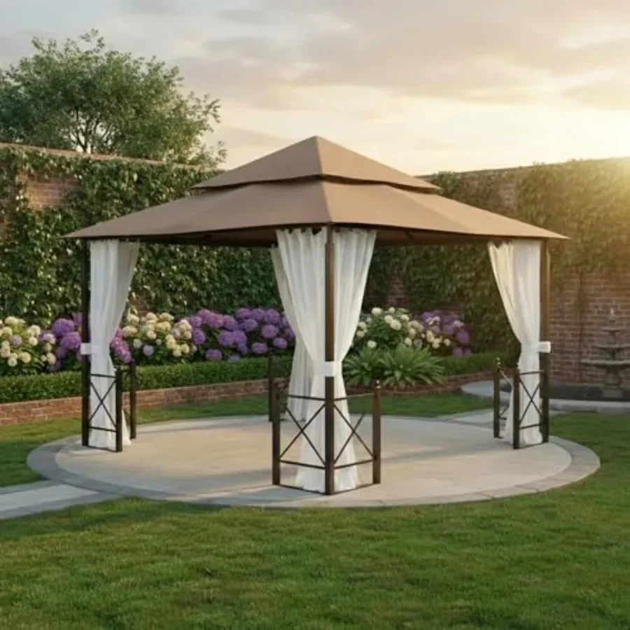 Heavy Duty Reinforced RipLock 500 Replacement  Top Cover Compatible with Harbor 12' x 12' Gazebo Models X1250B GFS01250B GFS012