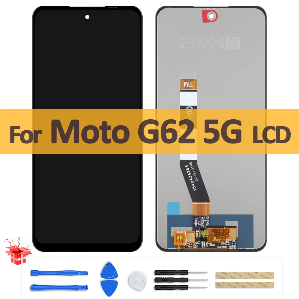 

6.5" Original LCD For Motorola Moto G62 5G LCD XT2223-1 Display Touch Screen Digitizer Assembly For Moto G62 Screen Replacement