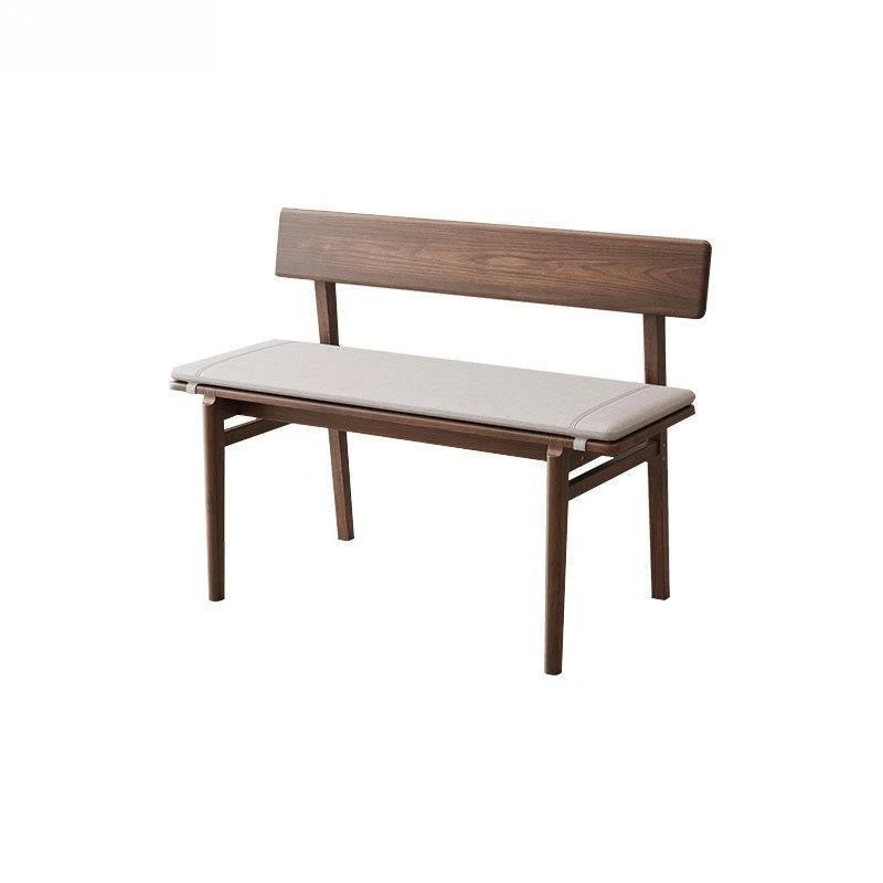 

Black walnut solid wood bench dining chair is simple and modern, shoe change back chair, dining table