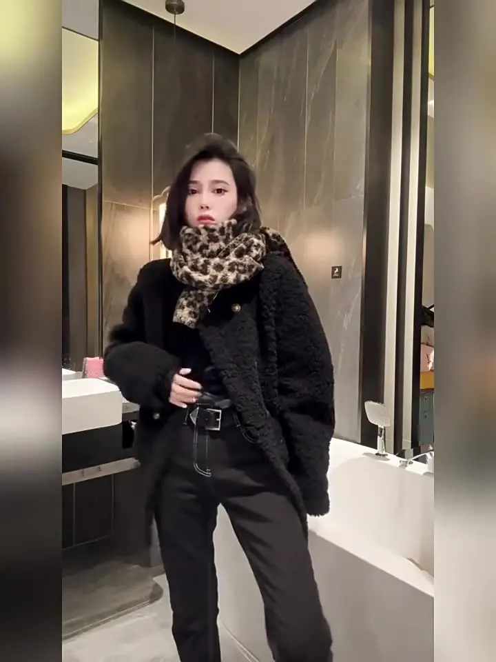 

Куртка из овечьей шерсти, женская двубортная куртка средней длины с застежкой на пуговицы спереди, классическая, традиционная, официальная, элегантная, изысканная, для деловой офисной работы