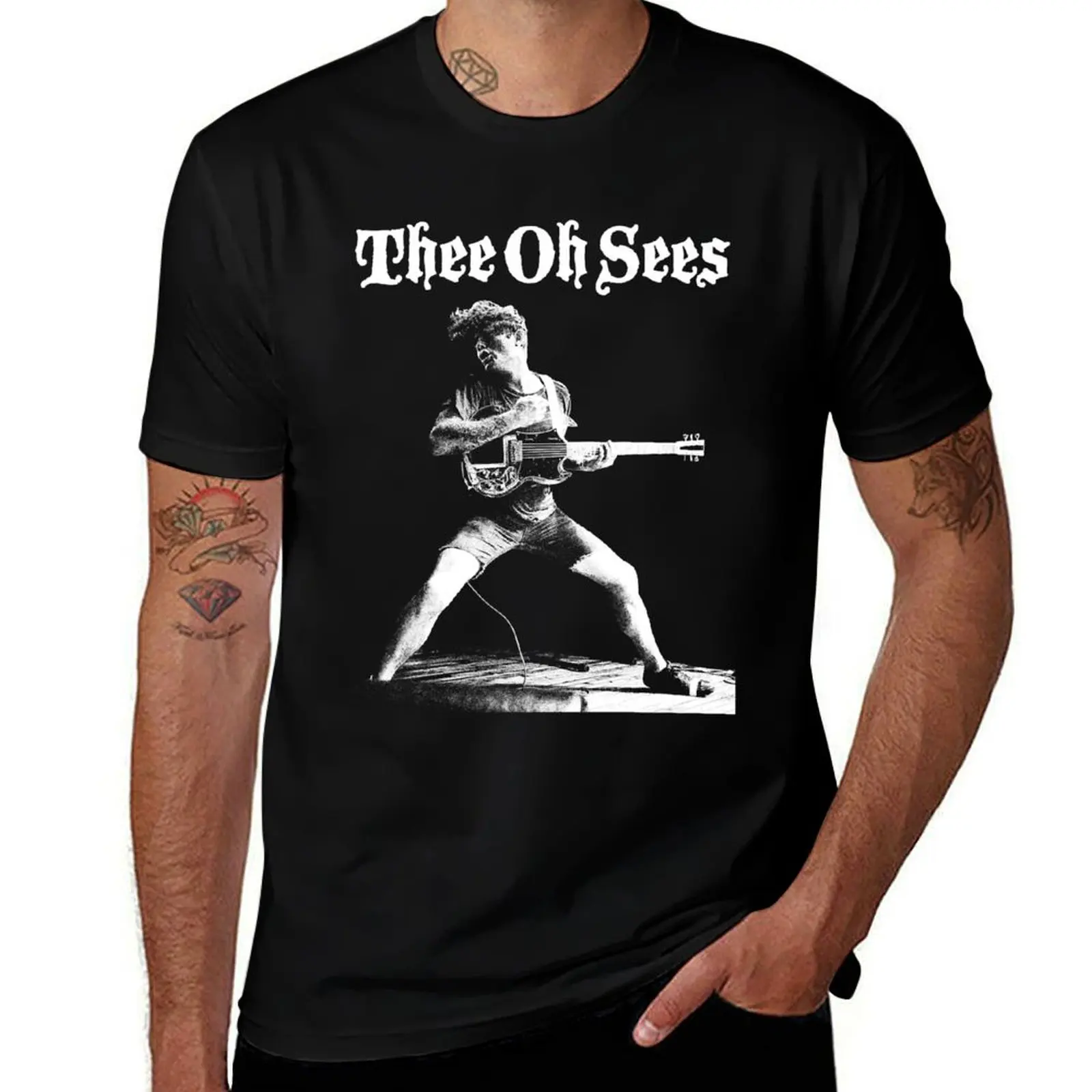 

Limited Edition Thee Oh Sees Band Music T-Shirt Plus Size Simple Casual Top