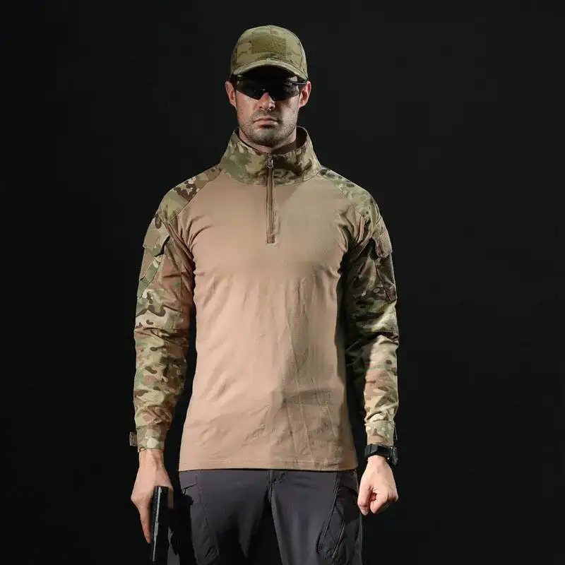 

Military Camouflage Army Tactical Battle Combat Men Women USMC Softair Camisa Militar Special Forces Costume Shirt