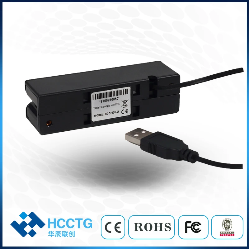 USB Contact Smart IC Chip Card Reader and Magentic Card Reader Track 1 2 3 HCC100