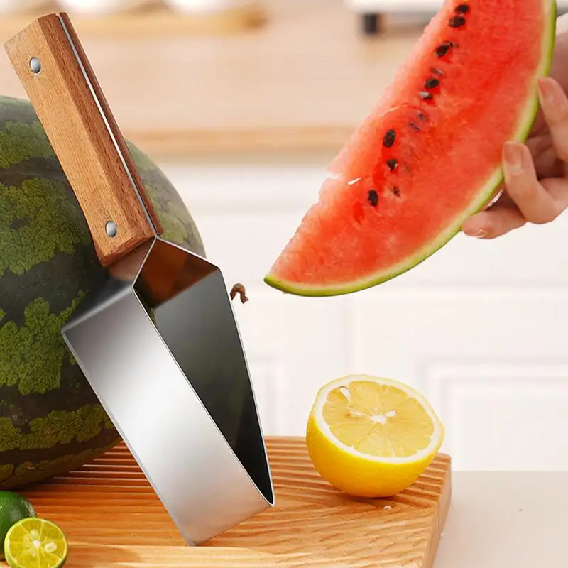 Watermelon Cutter Slicer Tool Stainless Steel Watermelon Cube Cutter Safe Watermelon Fruit Cutter Tool For Kitchen Gadget