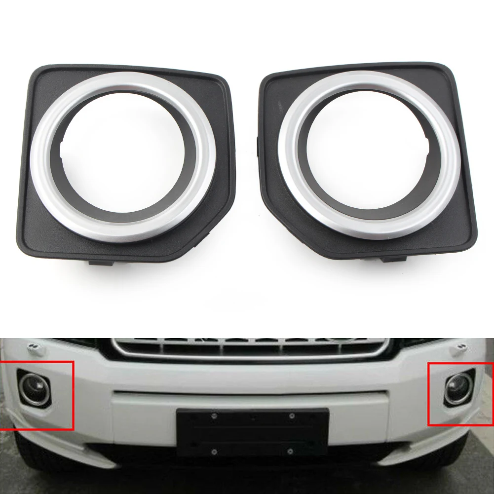 2PCS LR040783 LR040784 Front Bumper Fog Lamp Cover Bezel For Land Rover Freelander 2 2014 2015 2016 ABS Car Accessories
