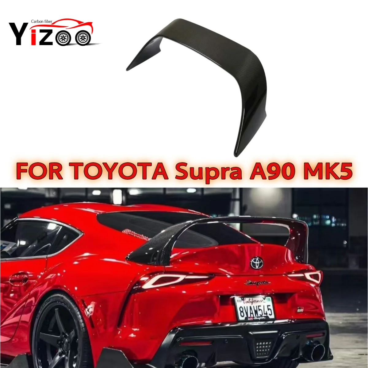 

Carbon Fiber Rear Trunk Tail Wing Spoiler Guide Wing For Toyota Supra A90 A91 MK5 2019+ Spoiler Lip Diffuser Splitter Body Kit