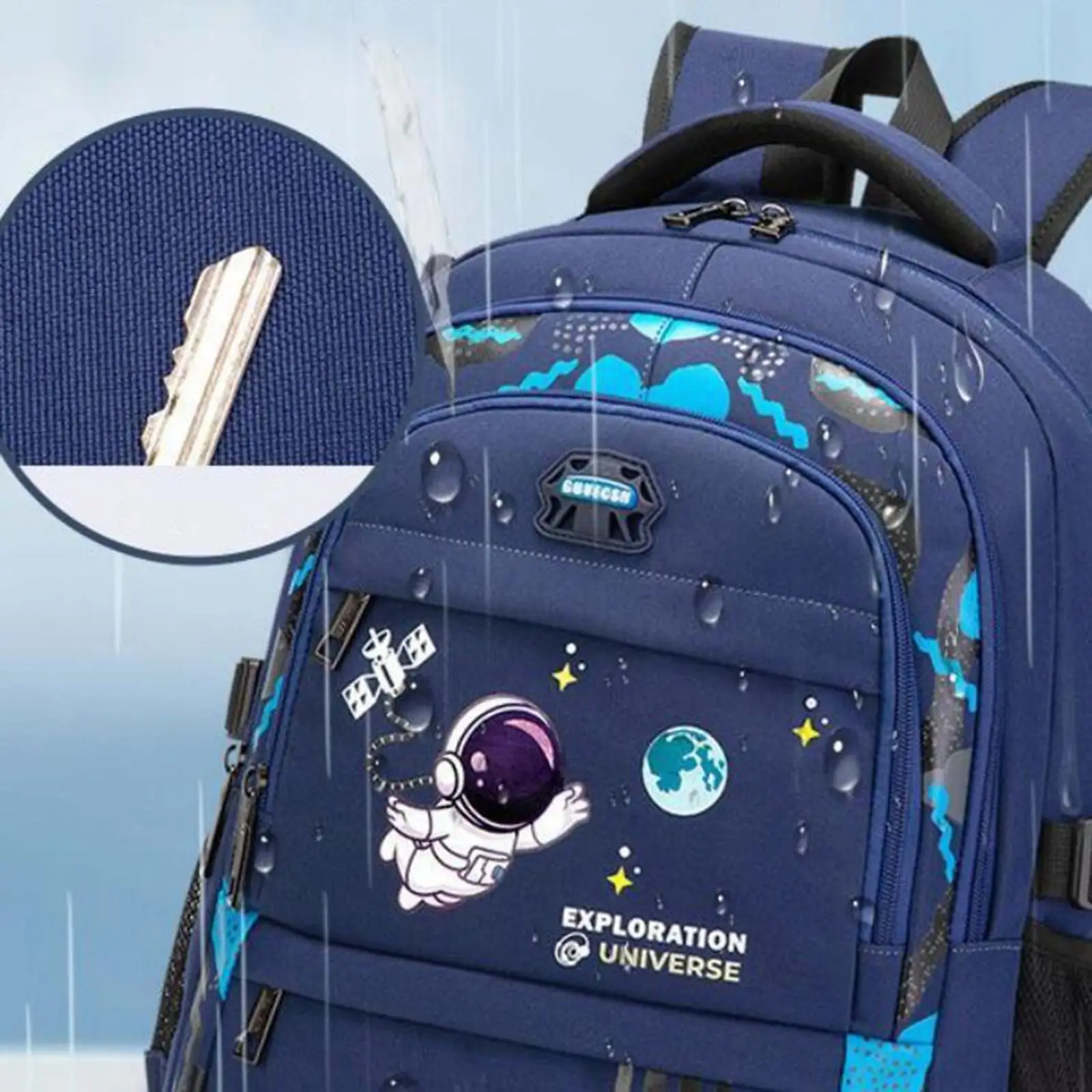 Kids Backpack Fashion Adjustable Shoulder Strap Lightweight Boys School Bag for